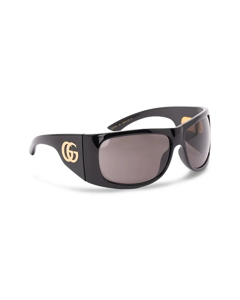 Gucci Rectangle-frame Sunglasses Black