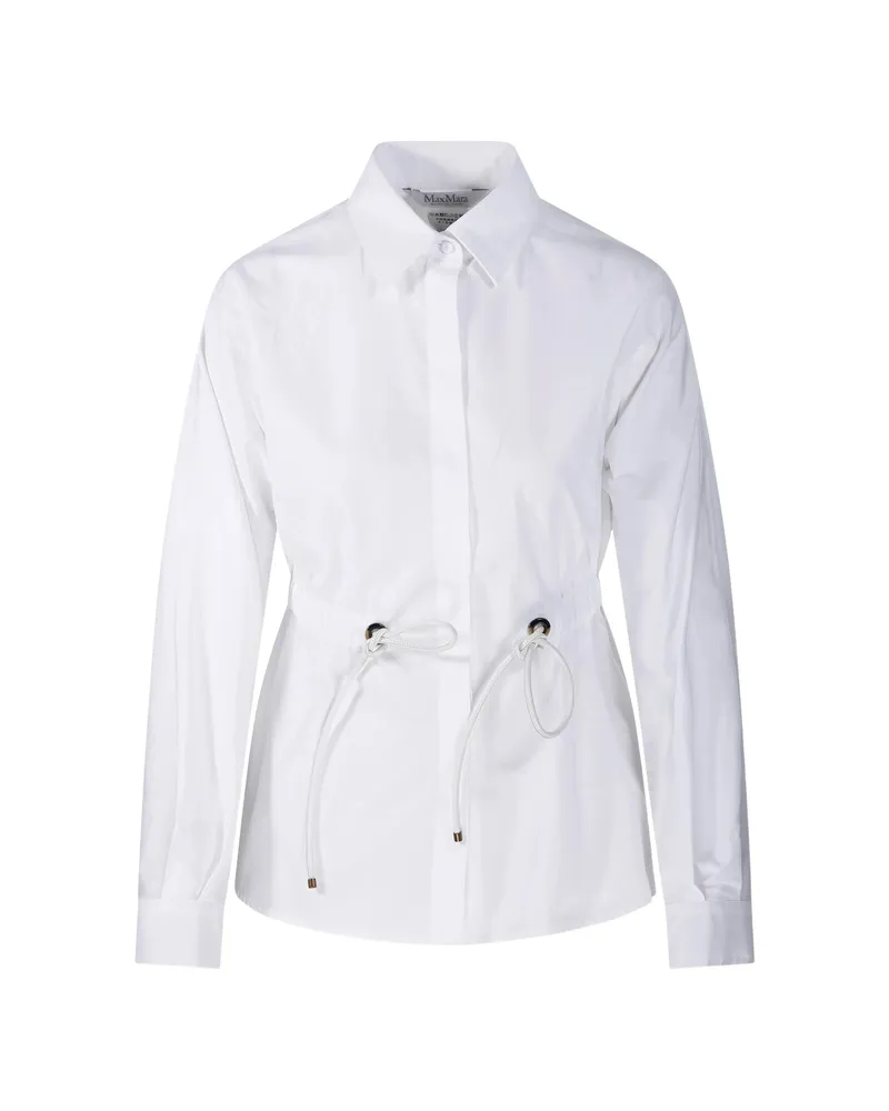 Max Mara Tazzina Drawstring Shirt White