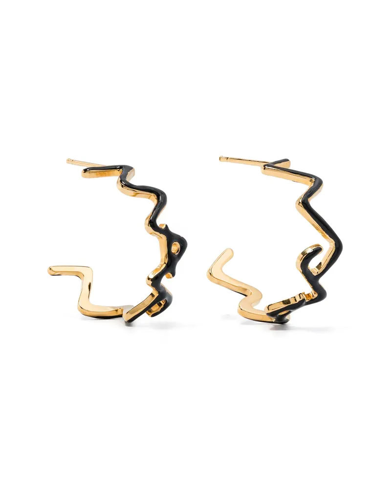 Marni Logo Earrings Gold