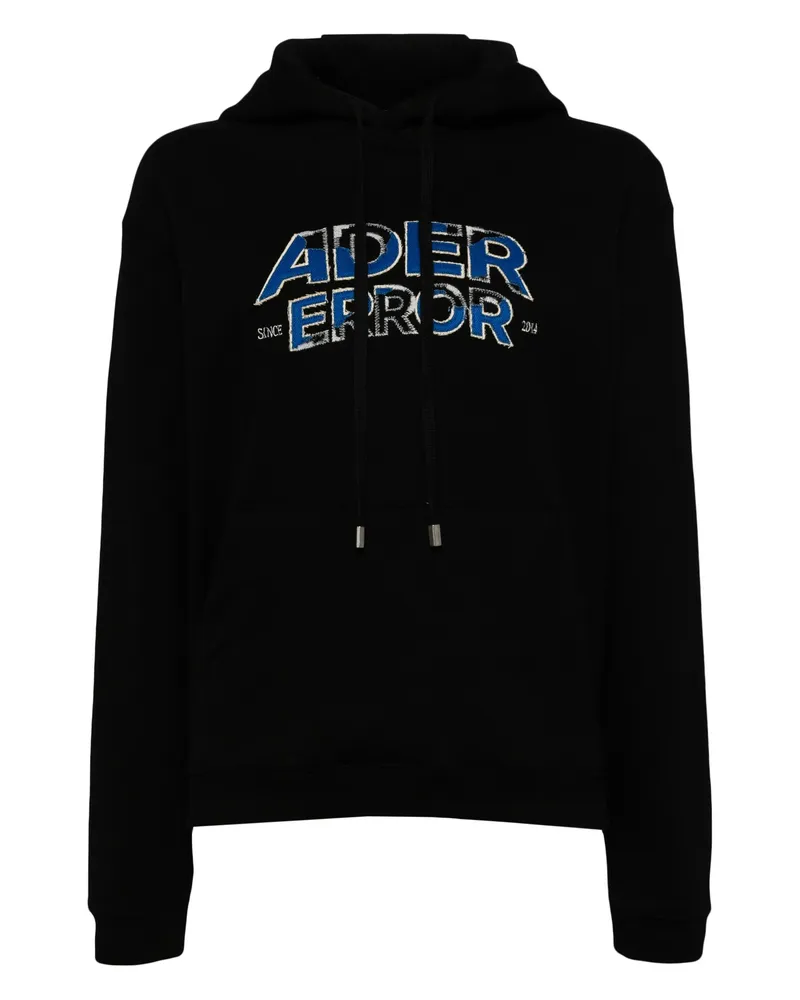 Adererror Logo Hoodie Black