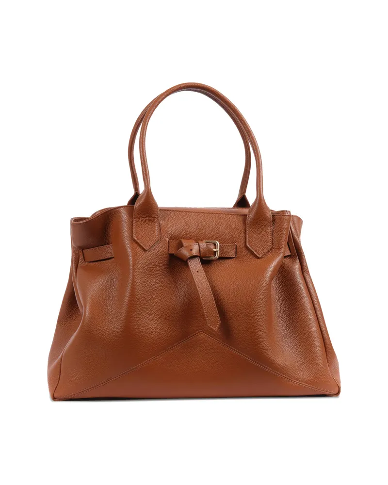 Ballantyne Kate Leather Tote Bag Brown