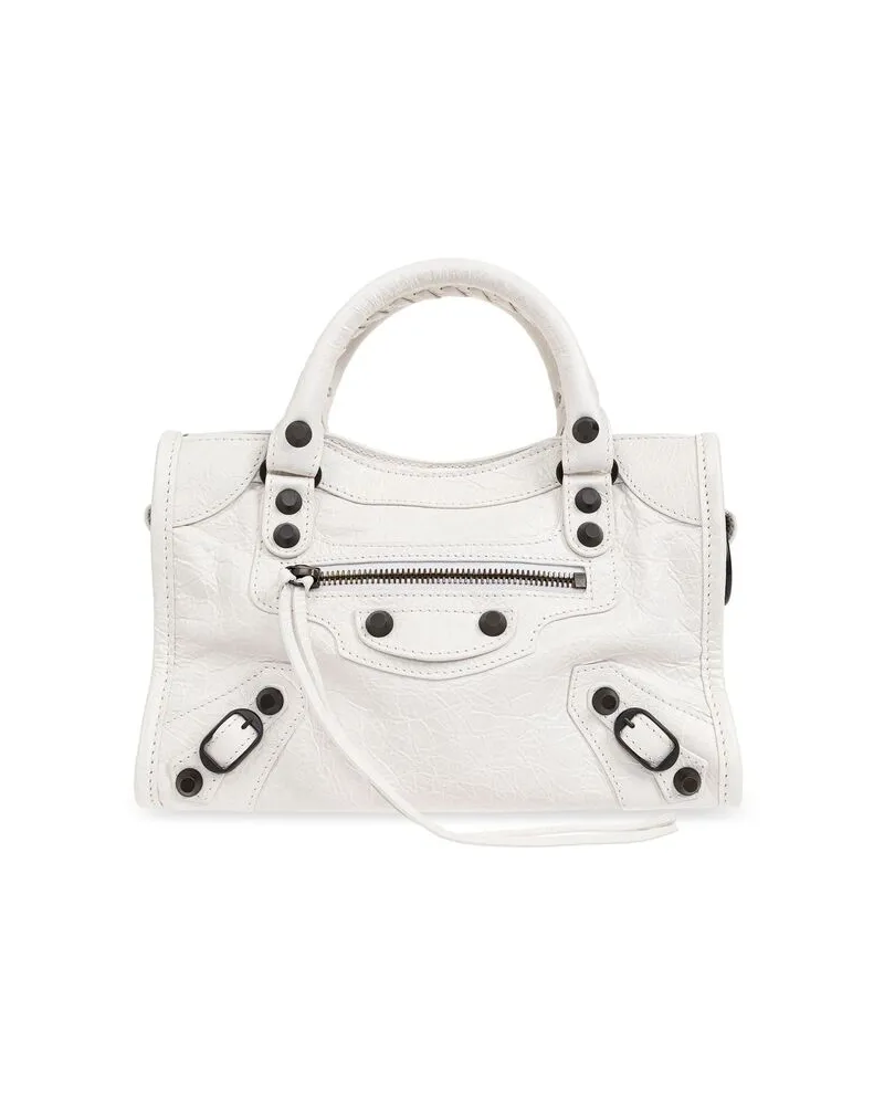 Balenciaga Mini Le City Tote Bag White