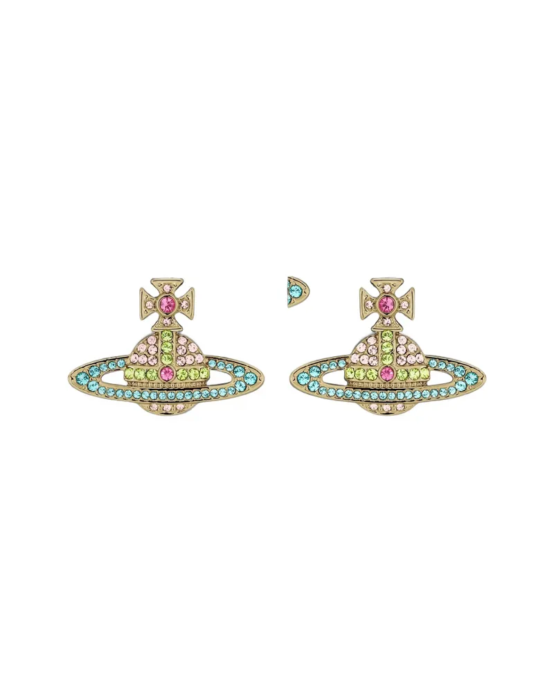 Vivienne Westwood Kika Crystal-embellished Orb Earrings Gold