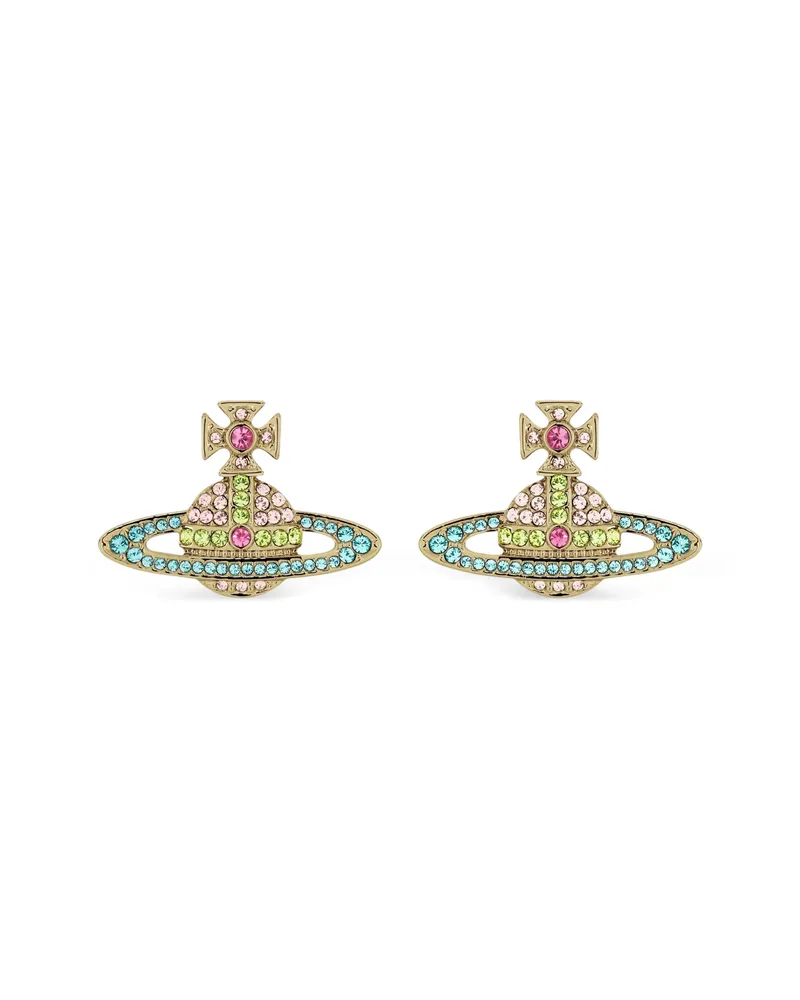 Vivienne Westwood Kika Crystal-embellished Orb Earrings Gold