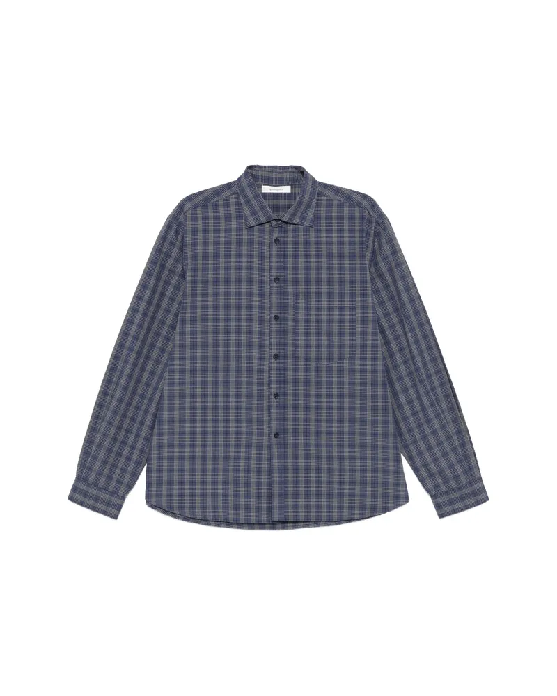 GIMAGUAS Ruben Check-pattern Shirt Blue