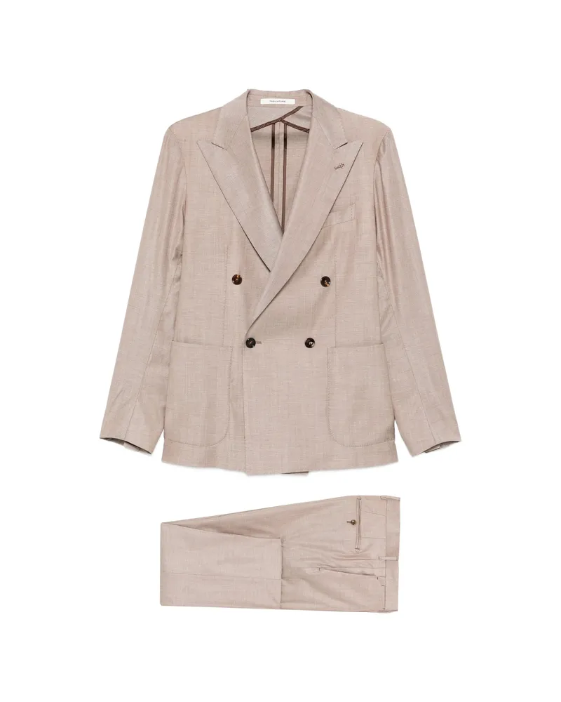 Tagliatore Double-breasted Suit Brown