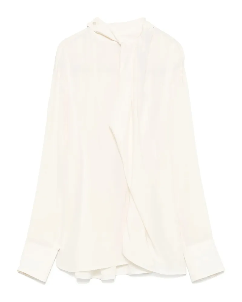 Victoria Beckham Silk Blouse Neutrals