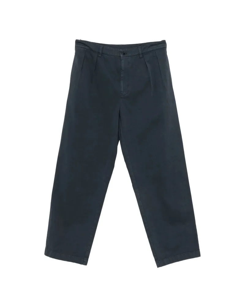 Prada Pleated-detail Trousers Blue