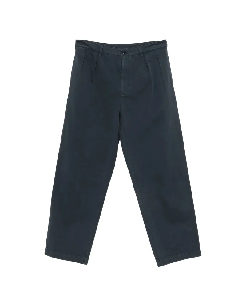 Prada Pleated-detail Trousers Blue