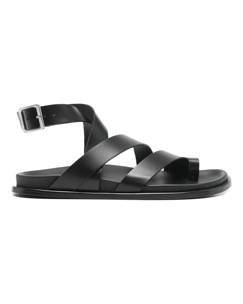 Alohas Tide Toe Strap Sandals Black