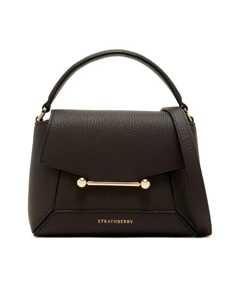Strathberry Mosaic Tote Bag Brown