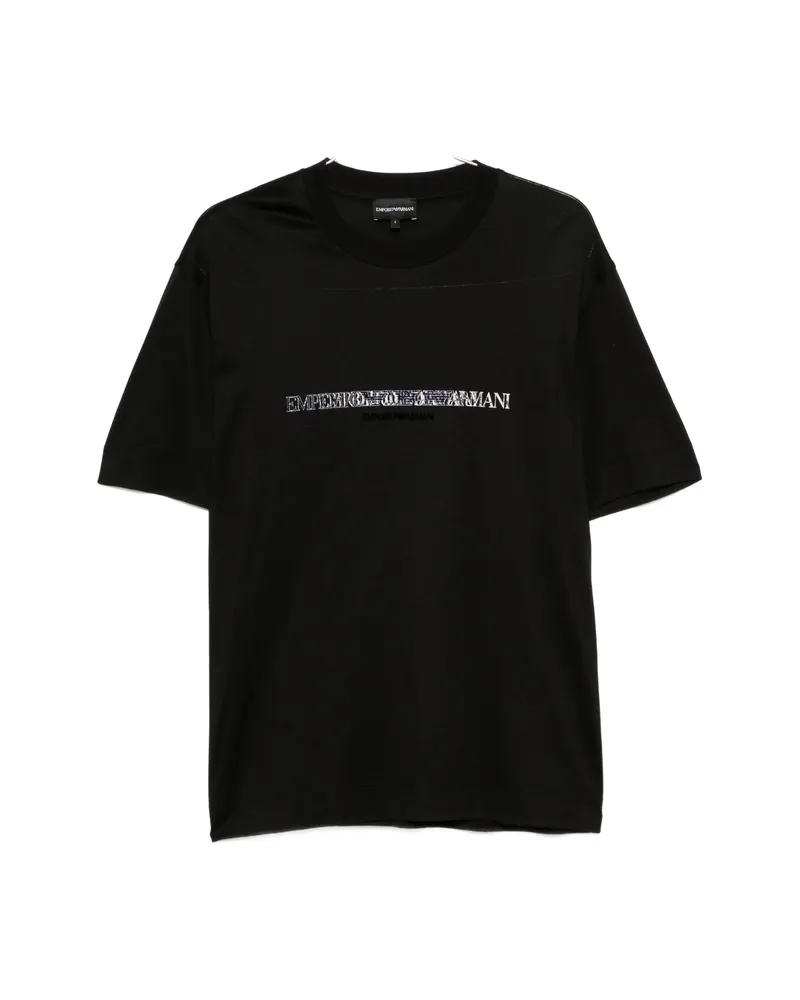Emporio Armani Logo-print Short-sleeve T-shirt Black