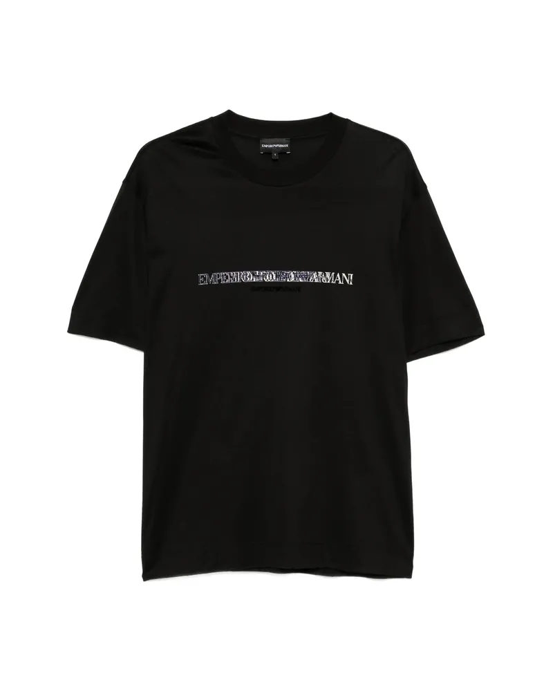 Emporio Armani Logo-print Short-sleeve T-shirt Black