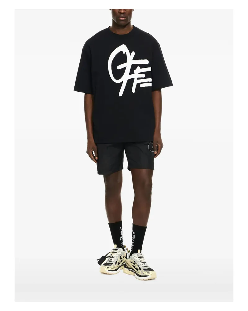 OFF-WHITE Spray Logo T-shirt Black