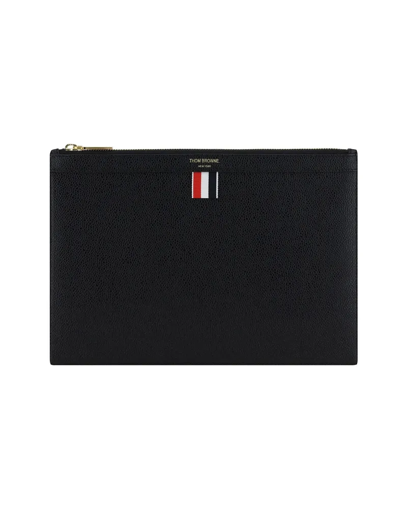 Thom Browne Pebble Grain Small Document Holder Black