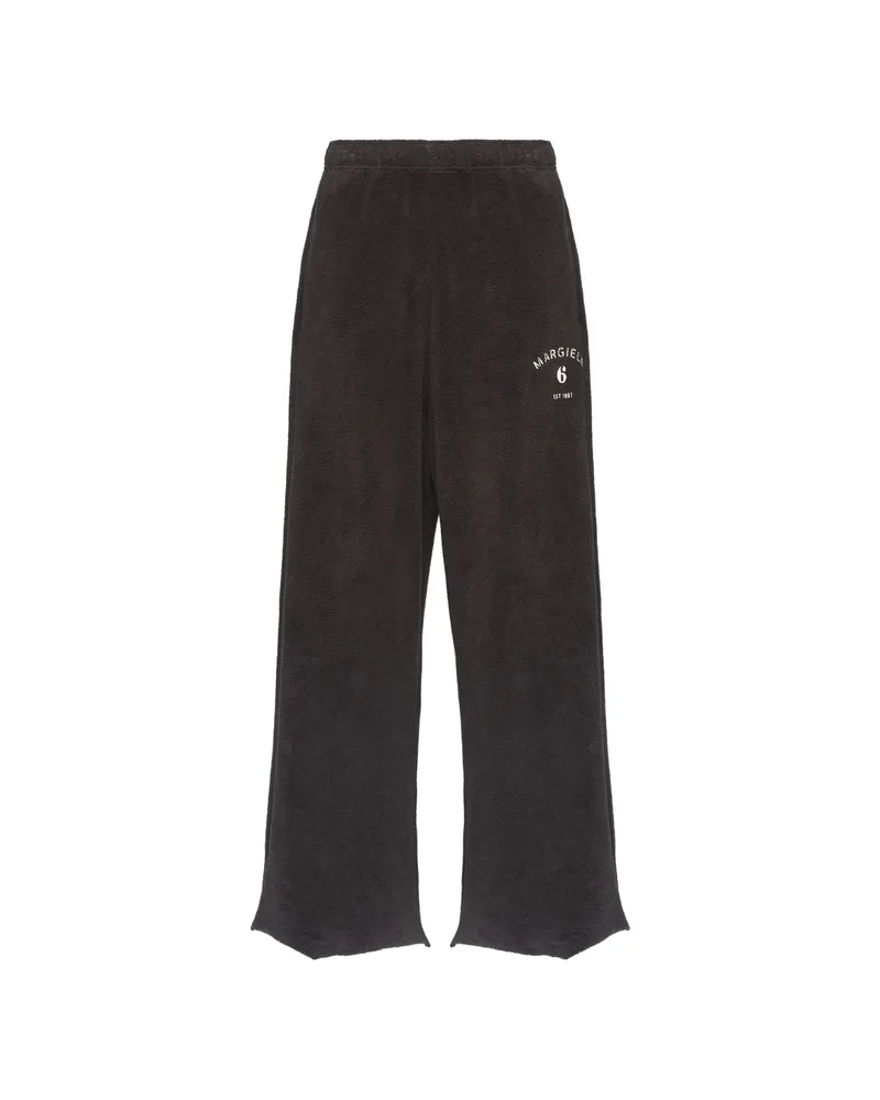 Maison Margiela Brushed Fleece Cotton Sweatpants Grey