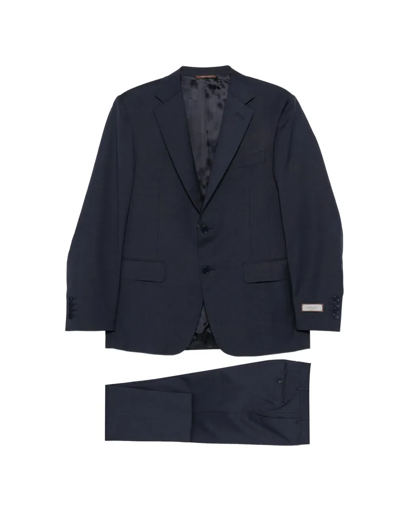 Canali Notched Lapel Two-piece Suit Blue