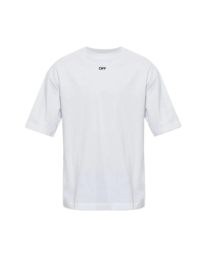OFF-WHITE Off-white Scribble Narciso Skate Short Sleeve T-shirt White