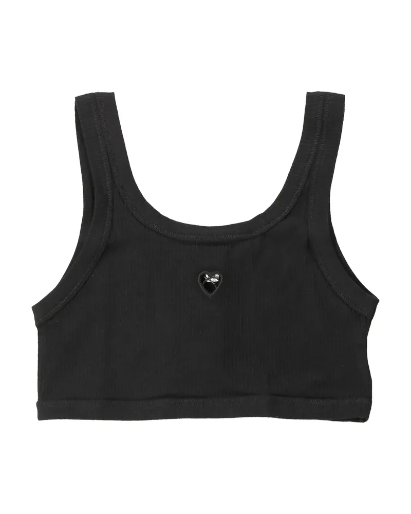 Baserange Ribbed Crop Top Black