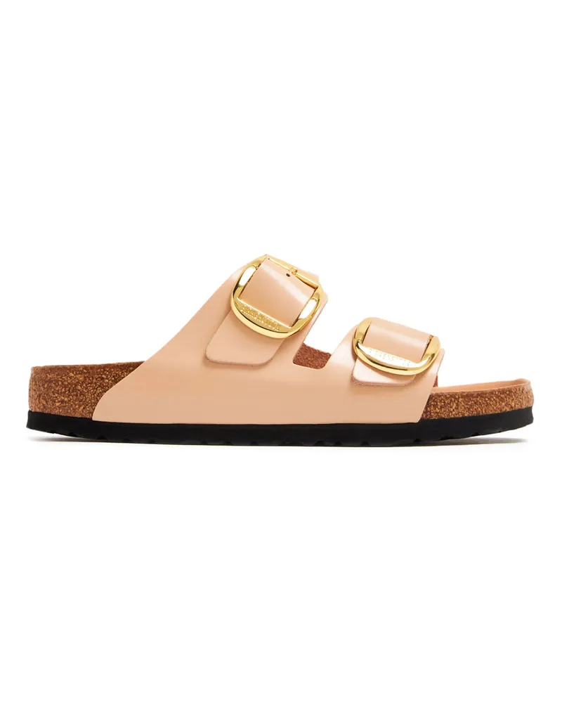 Birkenstock Open-toe Slip-on Buckled Leather Sandals Neutrals
