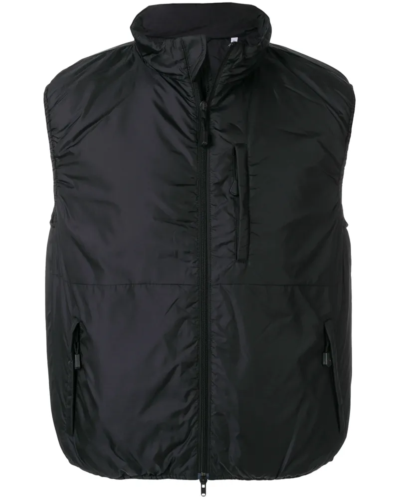 ASPESI Padded High-neck Gilet Black