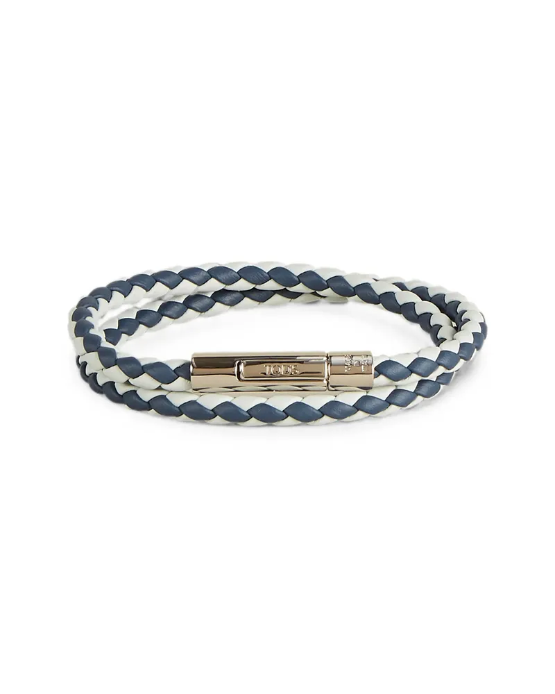 TOD'S MyColors Leather Bracelet Blue