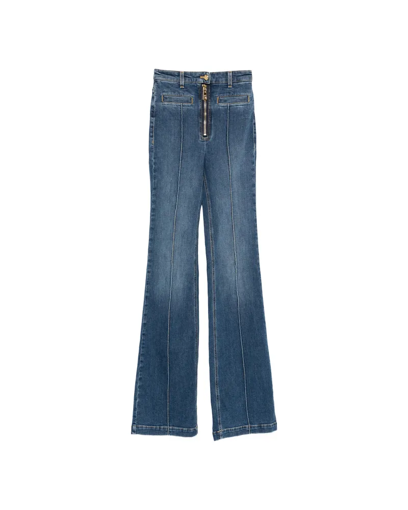 Elisabetta Franchi Welt-pockets Bootcut Jeans Blue