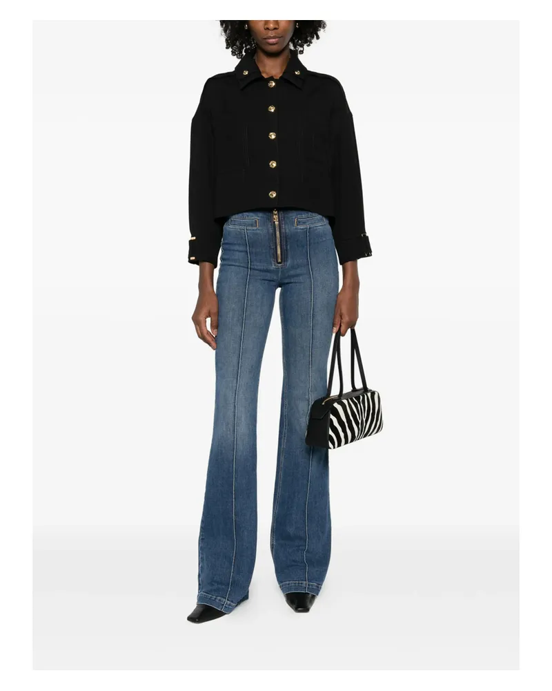 Elisabetta Franchi Welt-pockets Bootcut Jeans Blue