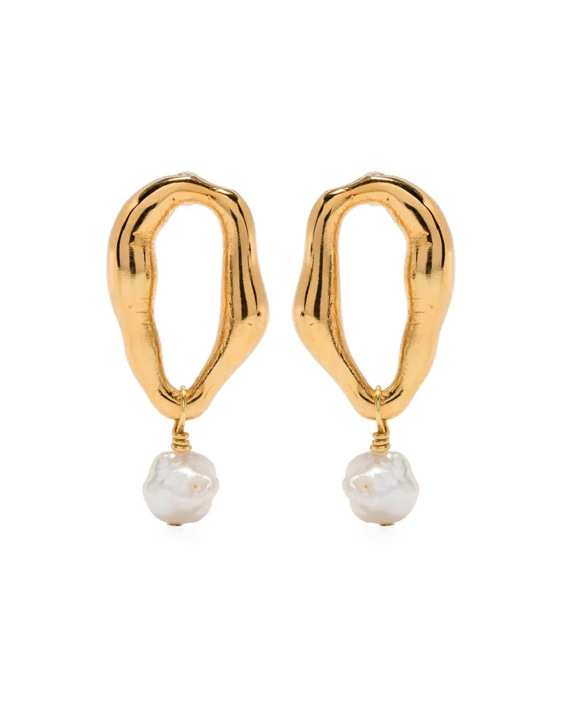 forte_forte Faux-pearl Earrings Gold