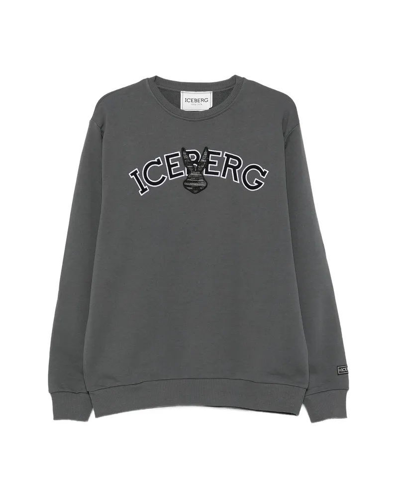 Iceberg Logo-embroidered Sweatshirt Grey