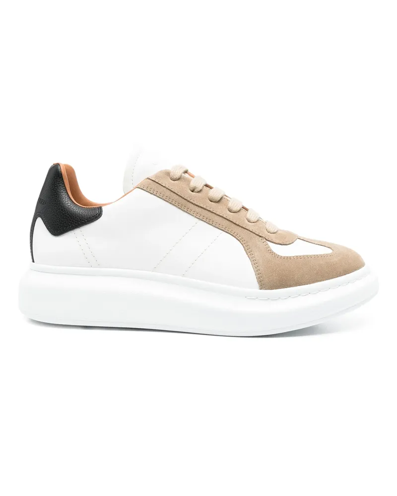 Alexander McQueen Oversized Suede Sneakers White