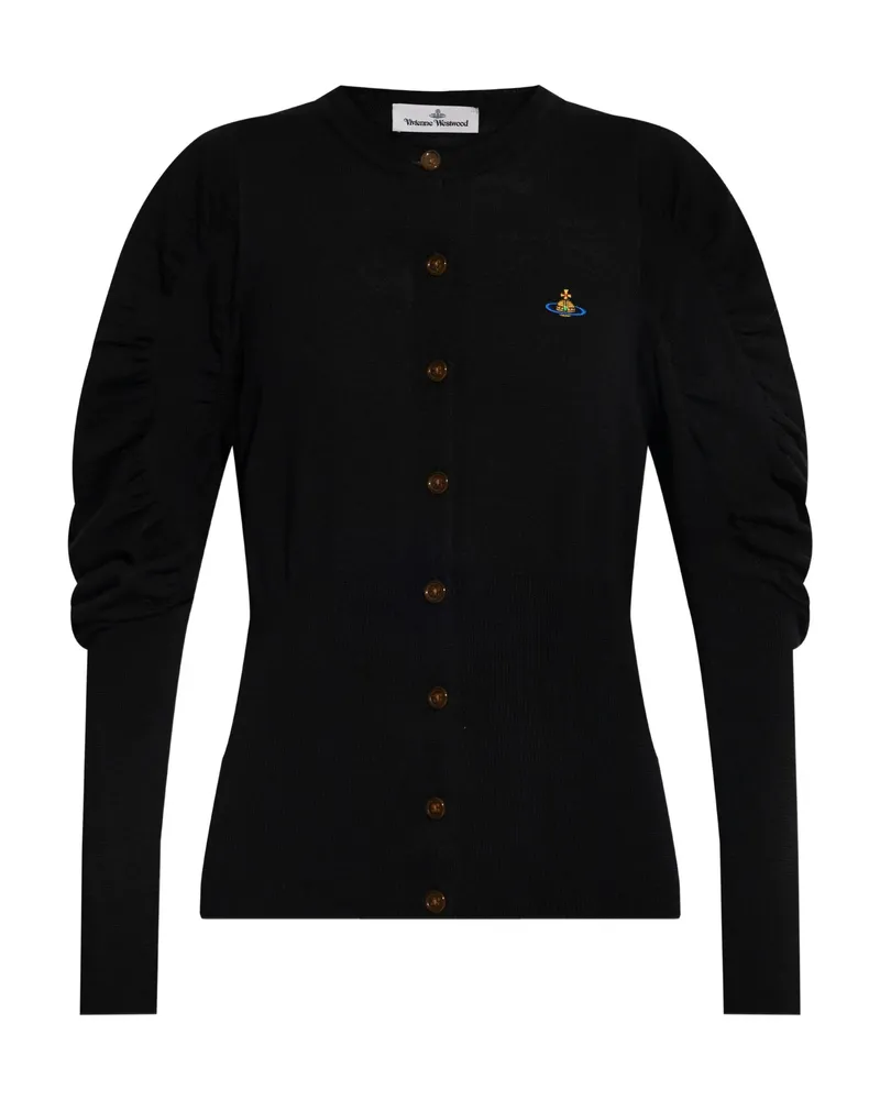 Vivienne Westwood Eli Puff-sleeve Cardigan Black