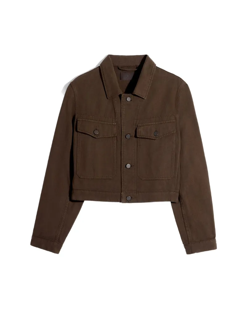 Christophe Lemaire Twill Cropped Blouson Brown