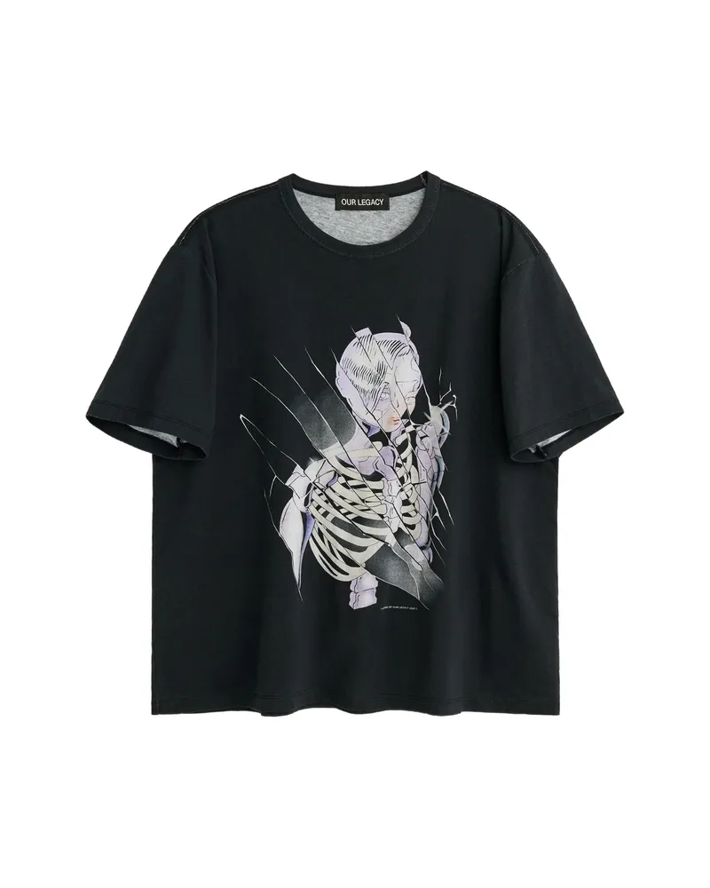 Our Legacy Printed Crew-neck T-shirt Black