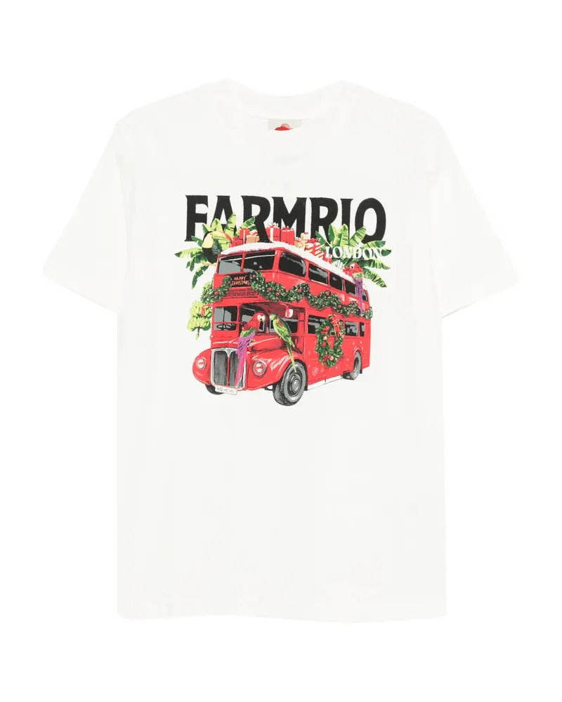 FARM Rio Bus-graphic T-shirt White