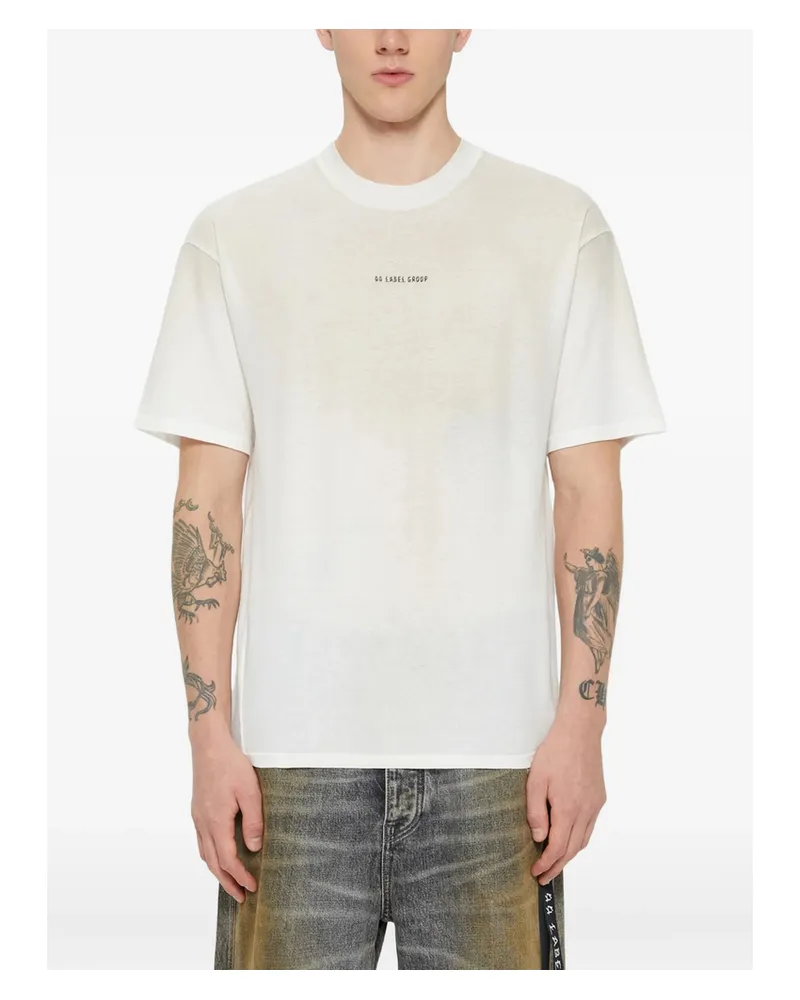 44 LABEL GROUP Jersey T-shirt Neutrals