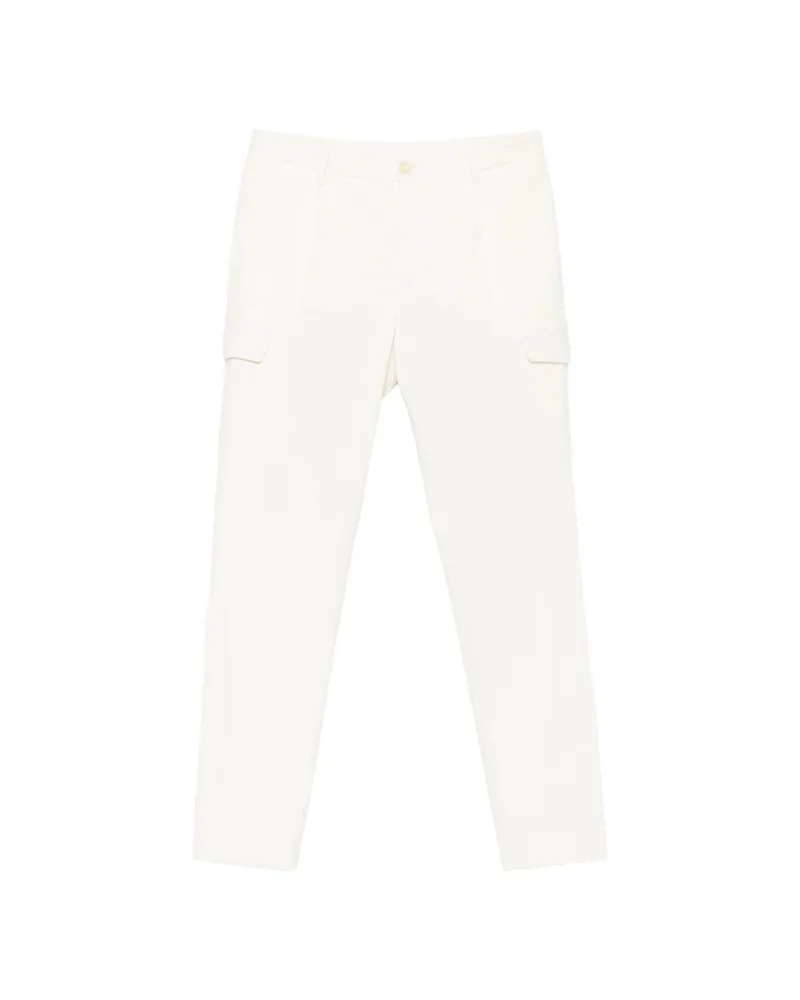 Tagliatore Pleated Corduroy Trousers Neutrals