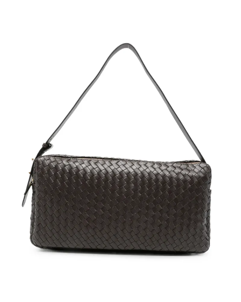Elleme Large Trousse Leather Shoulder Bag Brown