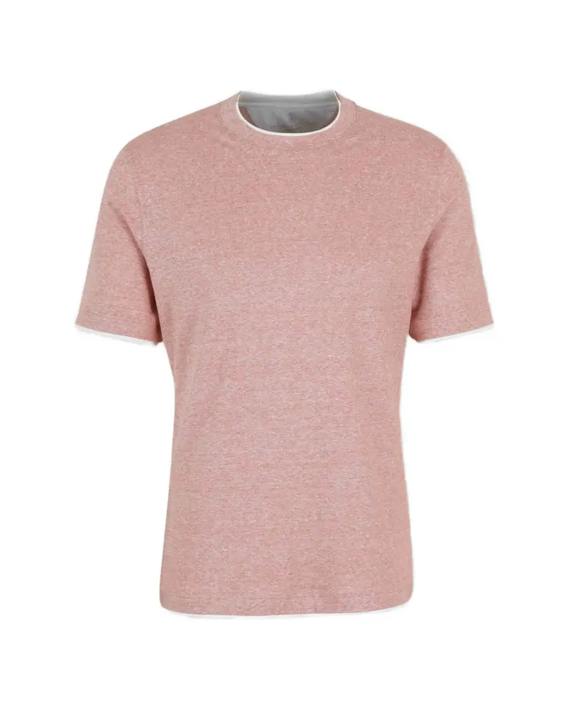 Brunello Cucinelli Crew-neck T-shirt Pink
