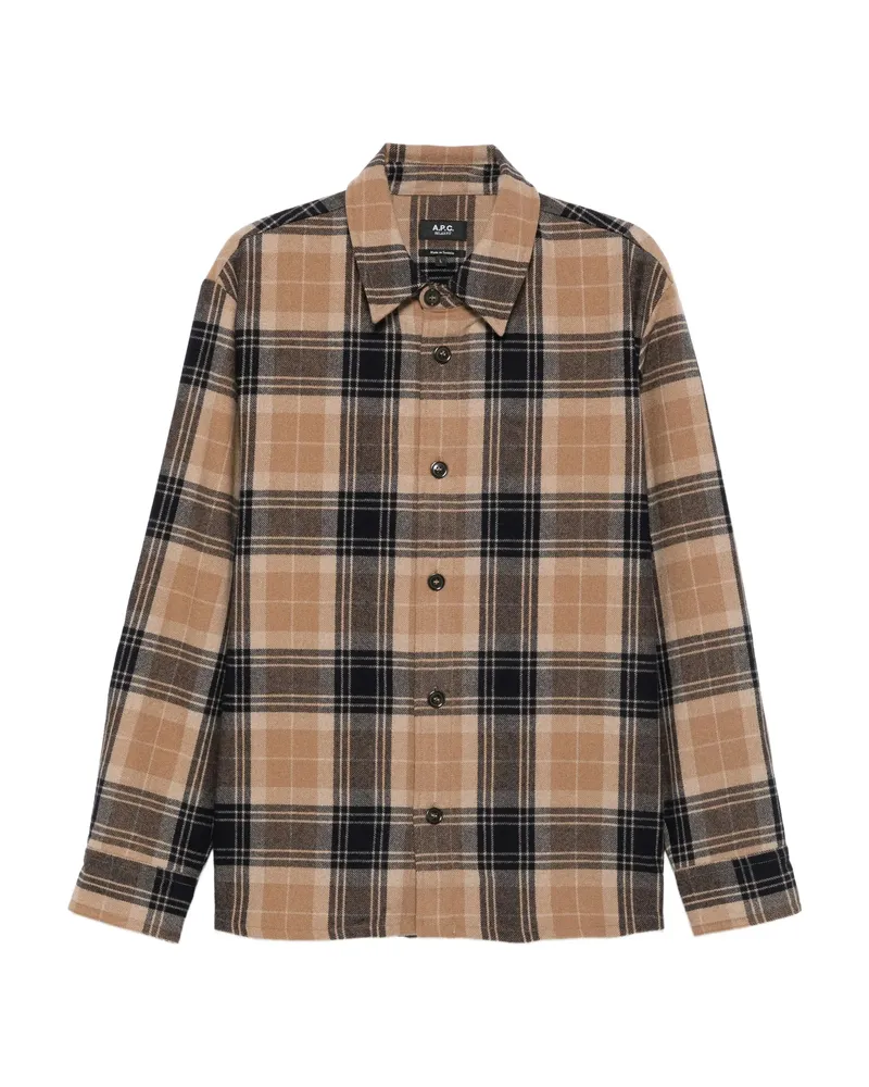 A.P.C. A. p.c. Plaid Check-pattern Shirt Blue