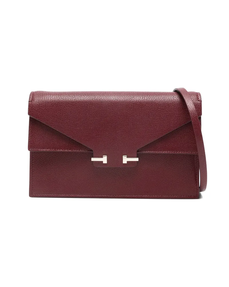 Tom Ford Mini Aube Flap Clutch Bag Red
