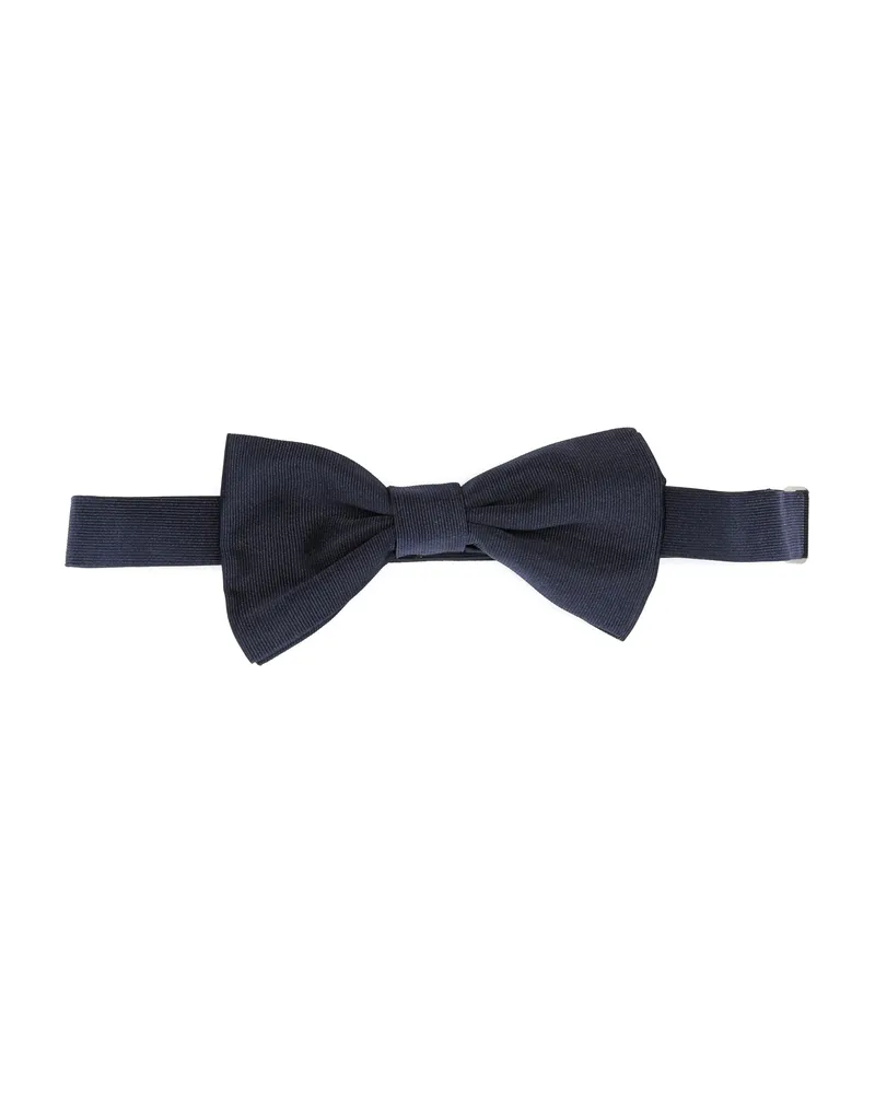 Tagliatore Silk Bow Tie Blue