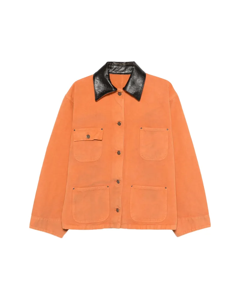 Prada Canvas Jacket Brown