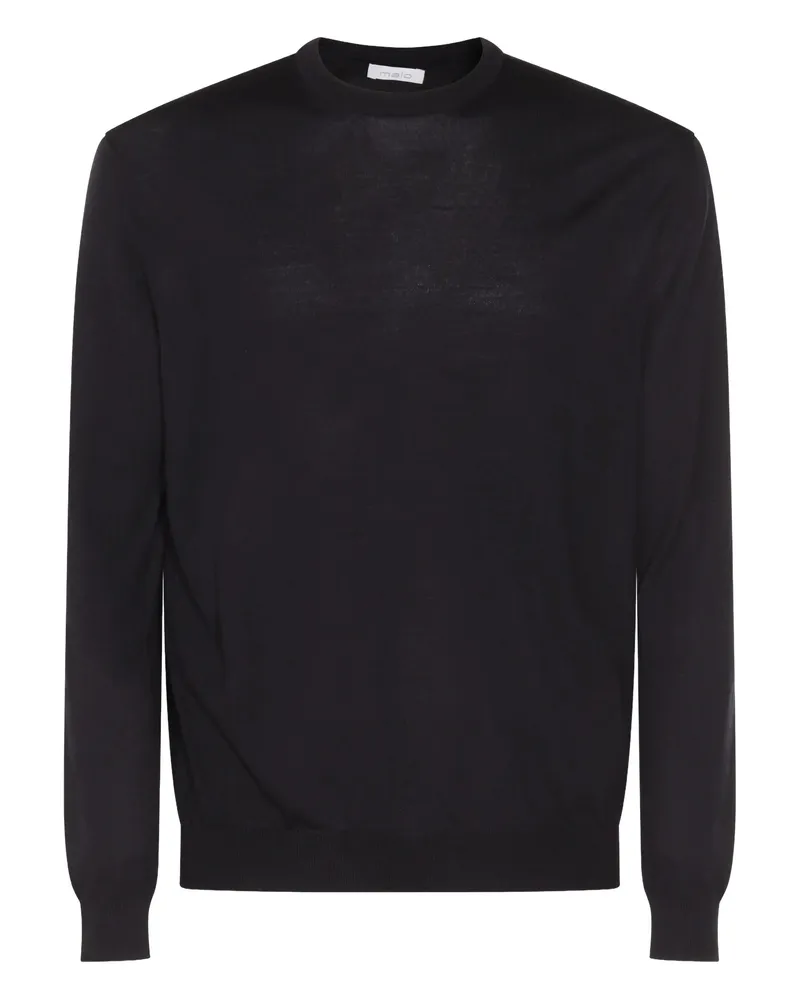 Malo Crew-neck Cashmere Sweater Blue