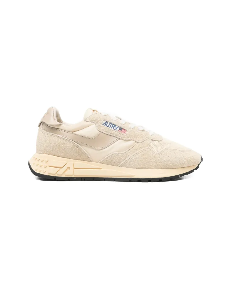 AUTRY Suede Net Sneakers Neutrals