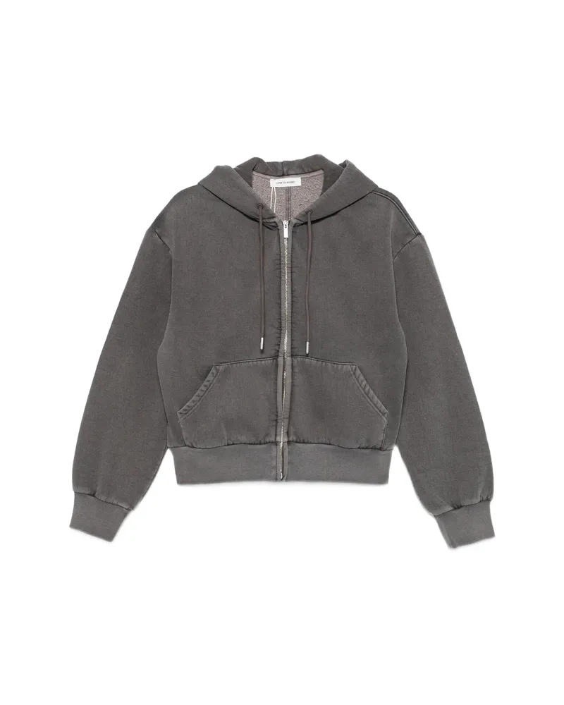 LOW CLASSIC Zip-up Hoodie Grey