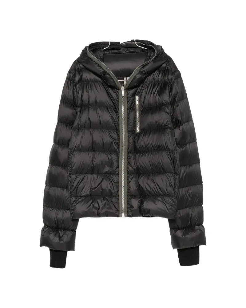 Rick Owens Gimp Hooded Padded Jacket Black