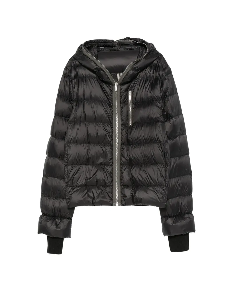 Rick Owens Gimp Hooded Padded Jacket Black