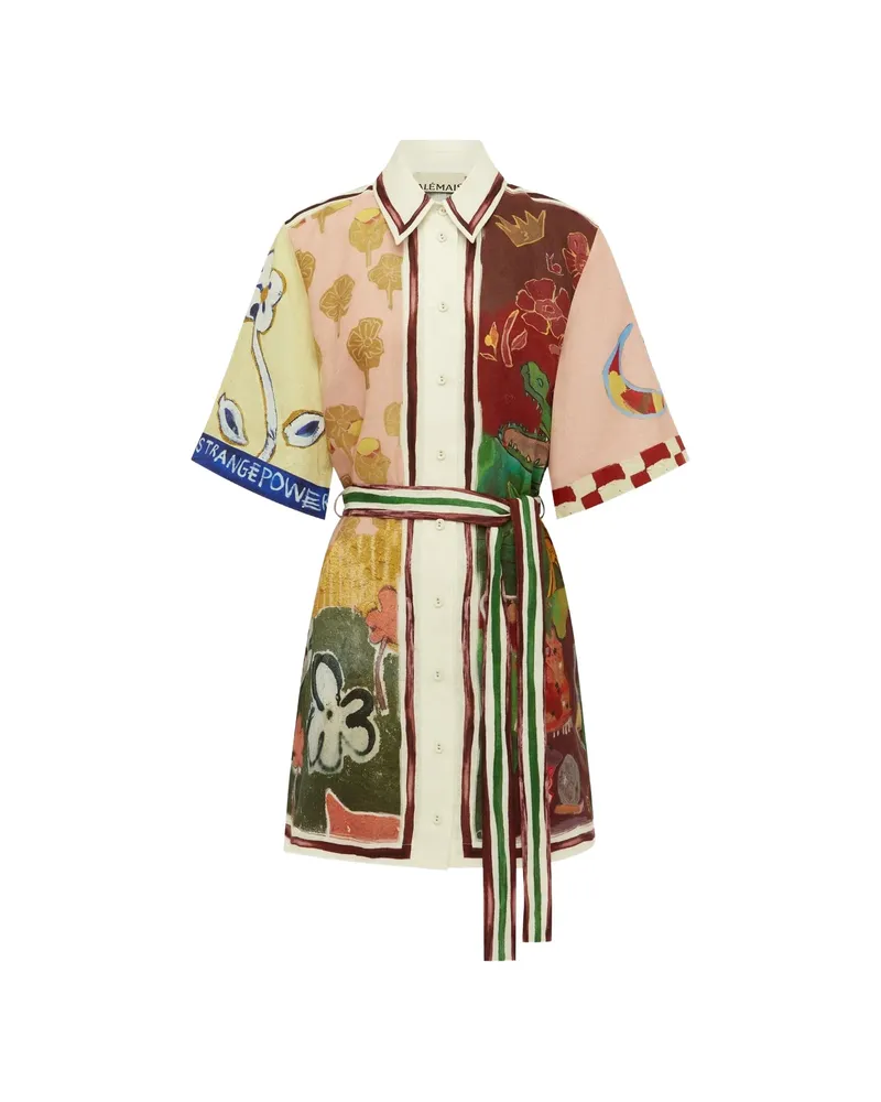 ALEMAIS Tangible Love Mini Dress Green