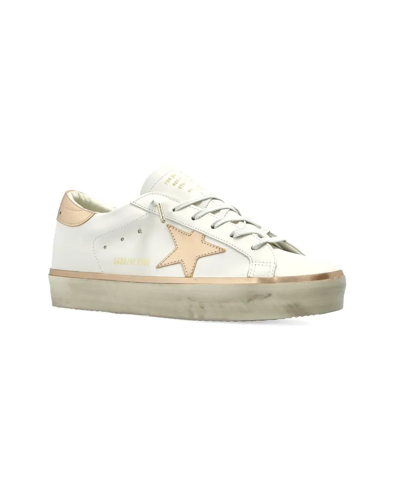 Golden Goose Hi Stars Lace-up Sneakers White